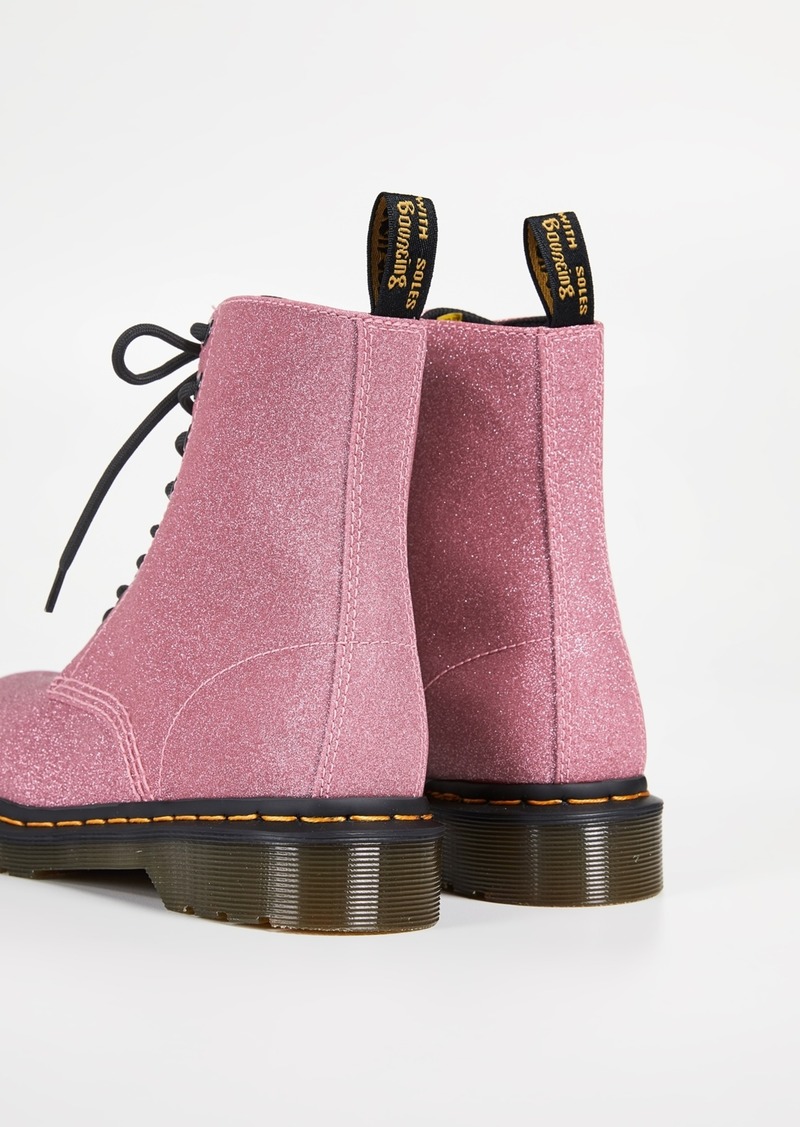 1460 pascal pink glitter boots