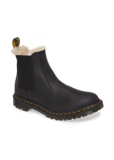 Dr. Martens 2976 Faux Shearling Chelsea Boot in Black Wyoming at Nordstrom