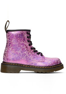 Dr. Martens Baby Pink 1460 Crinkle Boots