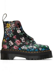 Dr. Martens Black & Multicolor Floral Sinclair Platform Boots
