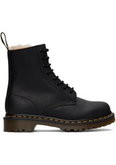 Dr. Martens Black 1460 Faux Fur Lined Boots