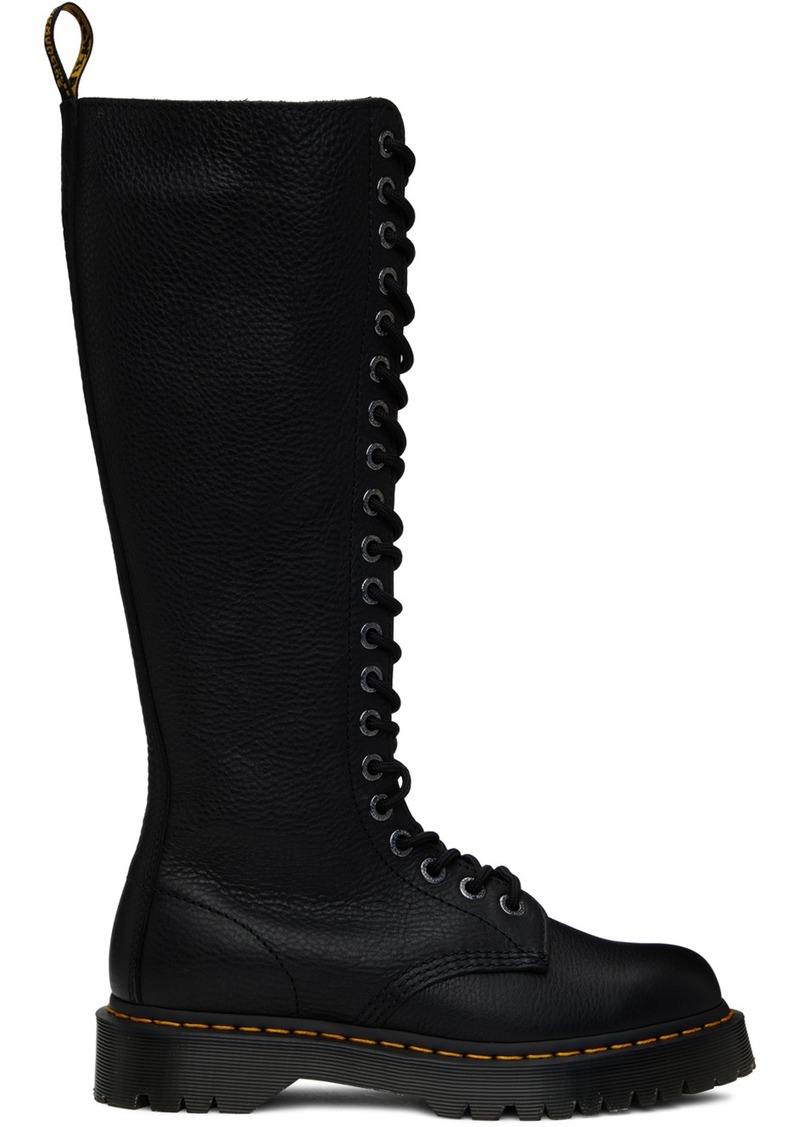 Dr. Martens Black 1B60 Bex Pisa Leather Boots