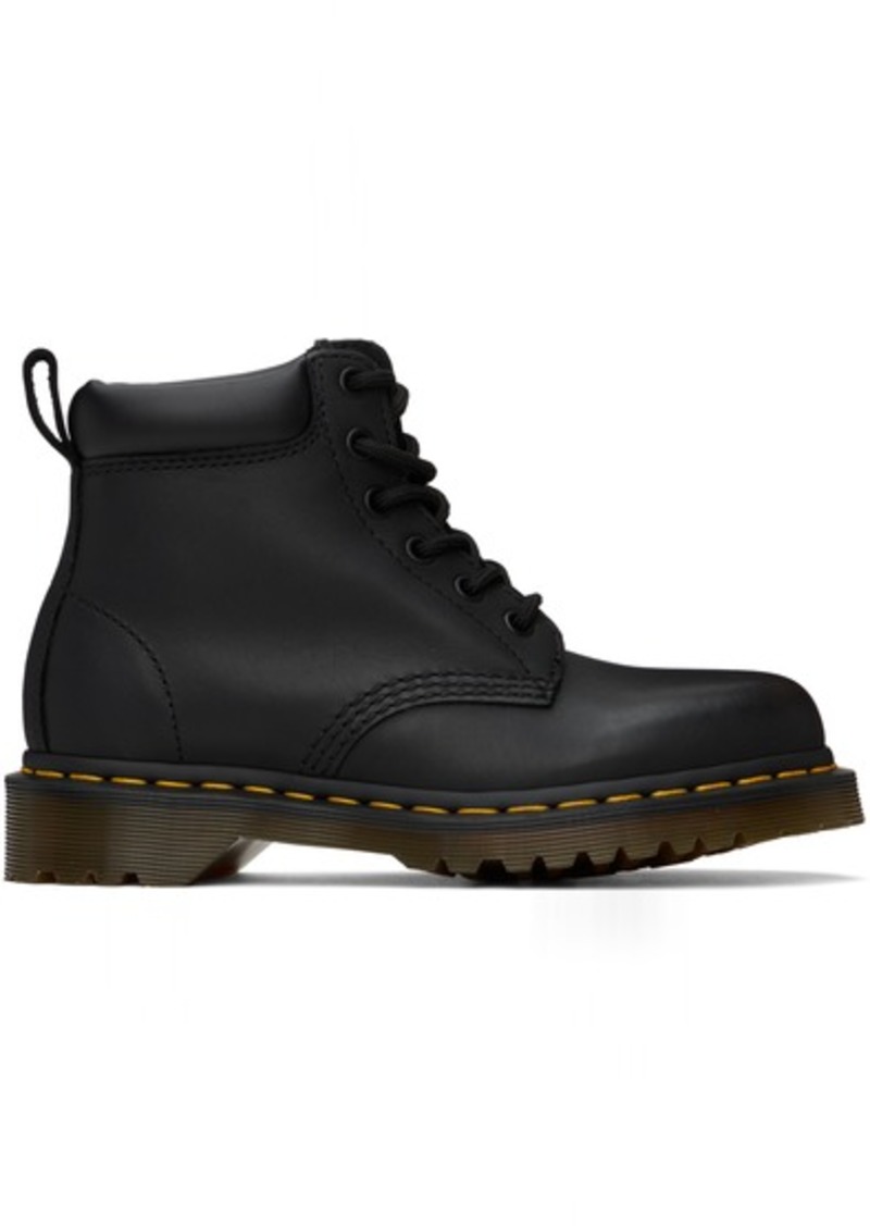 Dr. Martens Black 939 Leather Lace Up Boots