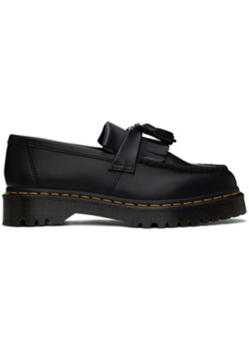 Dr. Martens Black Adrian Bex Smooth Leather Tassel Loafers