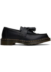 Dr. Martens Black Adrian Yellow Stitch Loafers