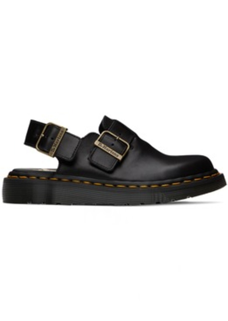 Dr. Martens Black Jorge Slingback Mules