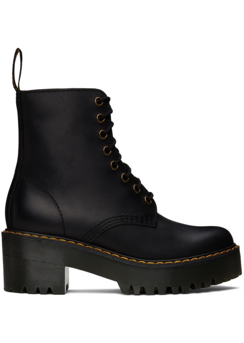 Dr. Martens Black Shriver Hi Ankle Boots