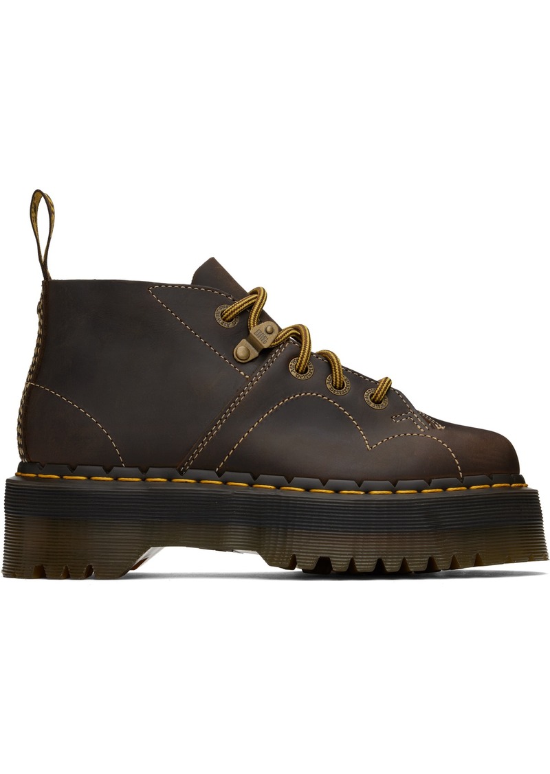 Dr. Martens Brown Church Arc Platform Monkey Boots