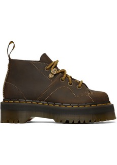 Dr. Martens Brown Church Arc Platform Monkey Boots