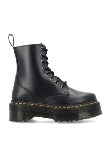 DR. MARTENS Jadon polished smooth leather platform boots