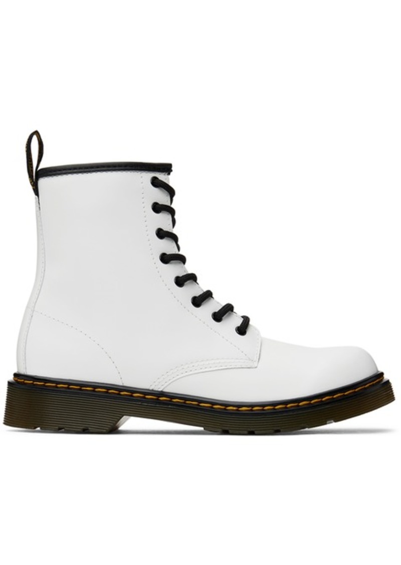 Dr. Martens Kids White 1460 Big Kids Boots