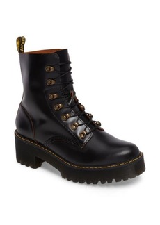 Dr. Martens Leona Heeled Boot in Black Smooth at Nordstrom