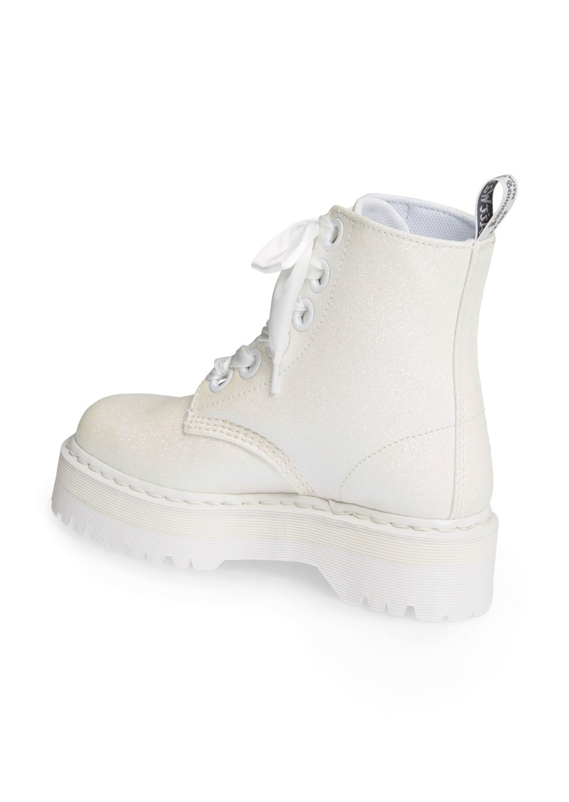 white molly glitter dr martens