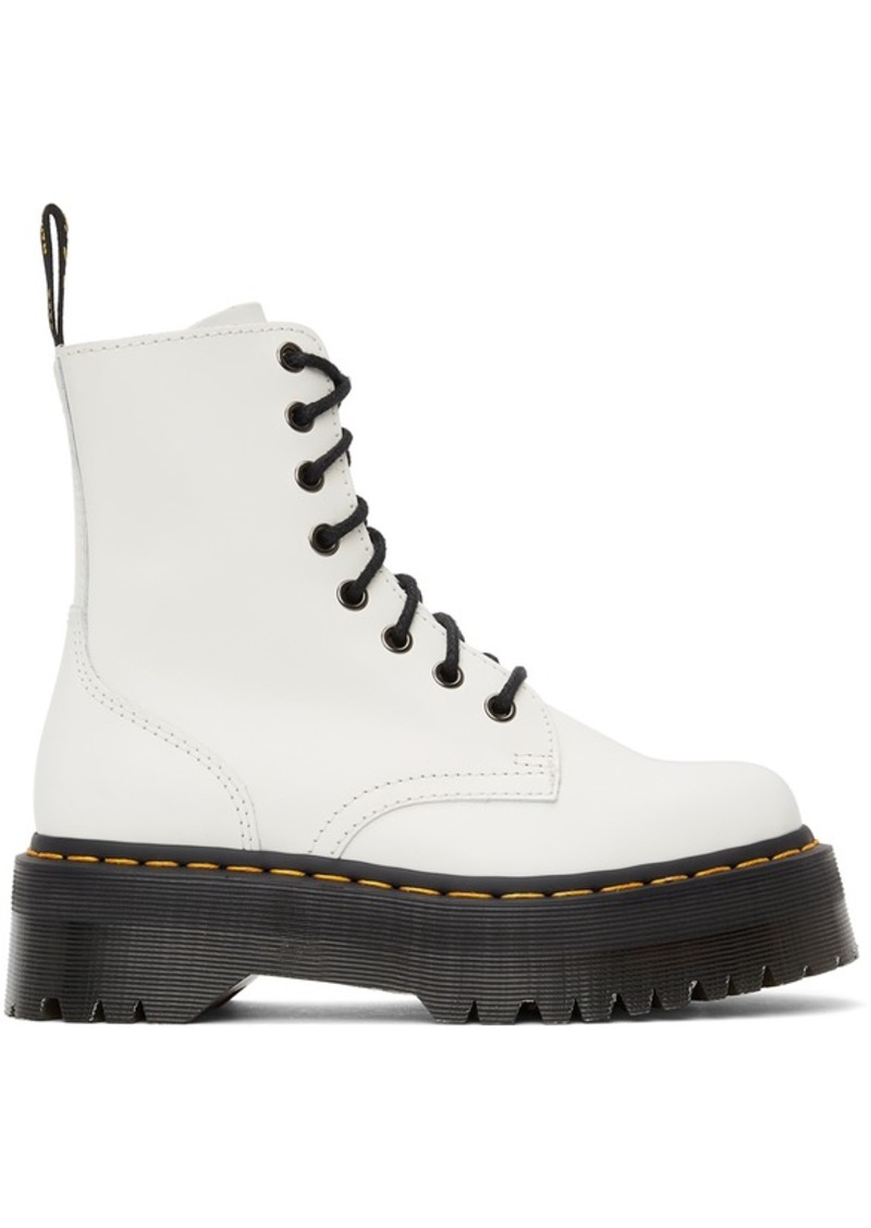 Dr. Martens White Jadon Platform Boots