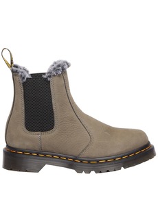 Dr. Martens Women's 2976 Leonore Faux Fur Lined Casual Chelsea Boots, Size 6, Gray