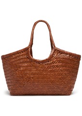 Dragon Big Nantucket Woven Leather Basket Bag