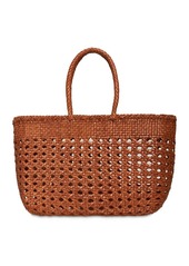 Dragon Cannage Kanpur Leather Basket Bag
