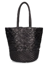 Dragon Corso Weave Leather Bucket Bag