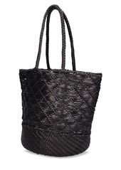 Dragon Corso Weave Leather Bucket Bag