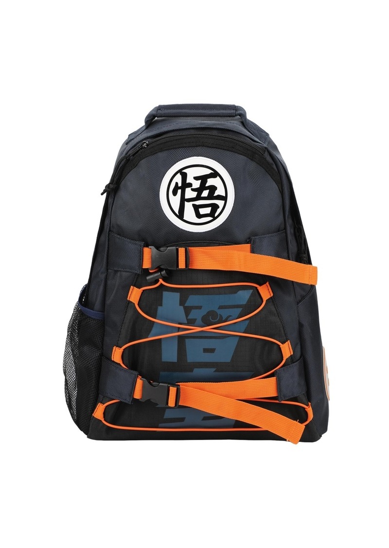 Dragon Ball Z Kanji Symbols Blue Built-Up Backpack - Blue