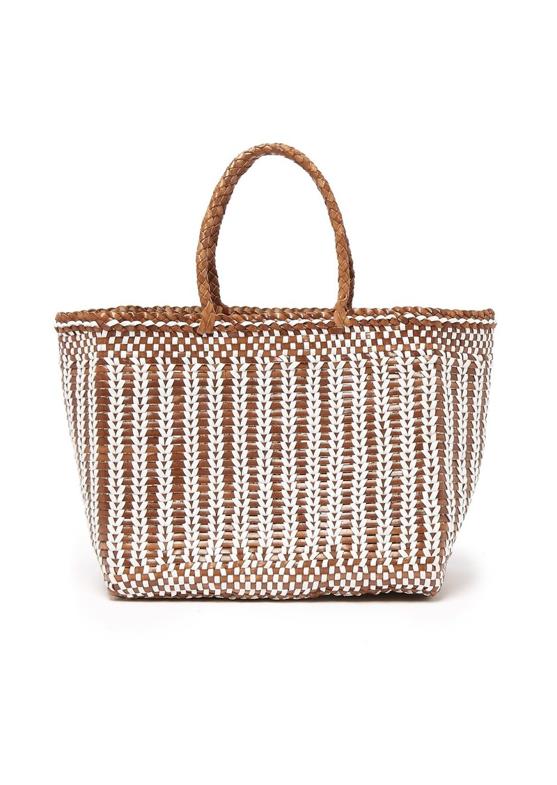 Dragon Dragon Diffusion Cannage Lizard woven-leather basket bag | Handbags