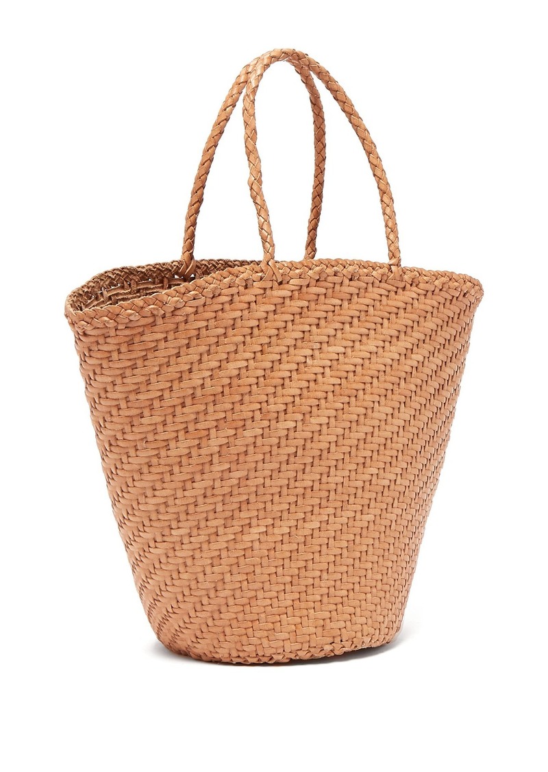 Dragon Dragon Diffusion Myra woven-leather basket bag | Handbags