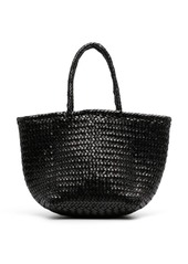 Dragon Grace Basket leather tote bag