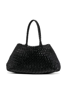 Dragon Santa Croce interwoven leather tote bag