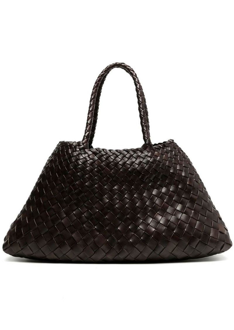 Dragon Santa interwoven leather bag