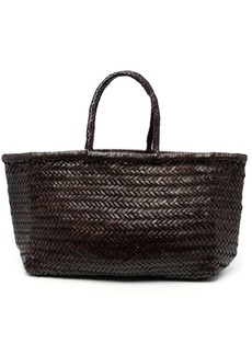 Dragon Triple Jump interwoven-design tote bag