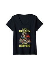 Womens Dragon For Fantasy Creature Fan Magic Chinese Dragons V-Neck T-Shirt