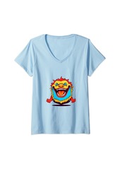 Womens Dragon for happy chinese new year V-Neck T-Shirt