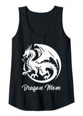 Womens Dragon Mom Tee Fantasy Mother Mythical Mama Mummy Dragons Tank Top