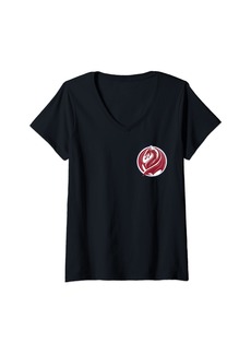 Womens Lane Dragon Logo V-Neck T-Shirt