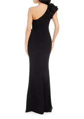 Dress the Population Aubrielle ​Asymmetric Gown