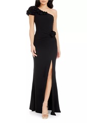 Dress the Population Aubrielle ​Asymmetric Gown