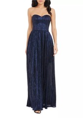 Dress the Population Audrina Strapless Fit-And-Flare Gown