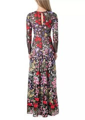 Dress the Population Ava Embroidered Floral Gown