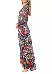 Dress the Population Ava Embroidered Floral Gown