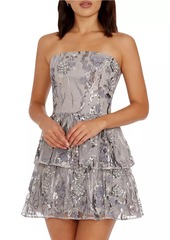 Dress the Population Callie Strapless Sequined Minidress