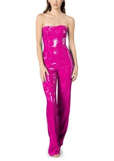 Dress the Population Andy Sequin Strapless Jumpsuit