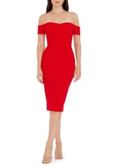 Dress the Population Bailey Off the Shoulder Body-Con Dress