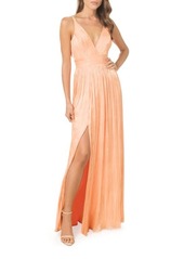 Dress the Population Danae Crinkle A-Line Gown