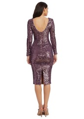 Dress the Population Emery Sequin Dress - Dark Pine Multi