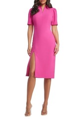 Dress the Population Gloria Front Zip Sheath Dress