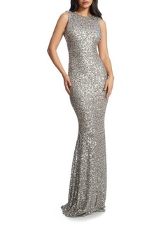 Dress the Population Leighton Sequin Mermaid Gown