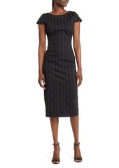 Dress the Population Marcella Pinstripe Sheath Dress