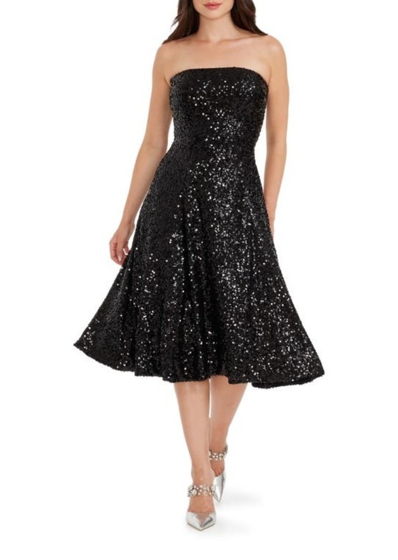 Dress the Population Ruby Sequin Strapless Cocktail Dress