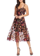 Dress the Population Uma Floral Embroidered Lace Dress