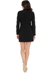 Dress the Population Women's Berkley Embellished-Sleeve Dress - Black